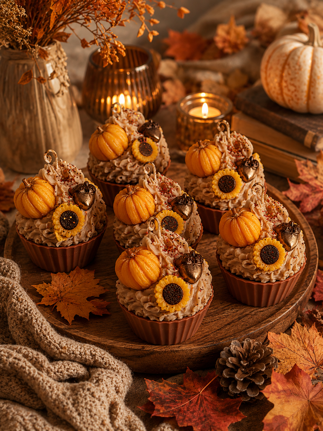 🍎 Apple Strudel Cupcake Candle 300g