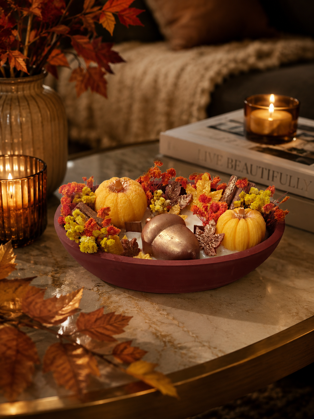 🍎 Apple Spice Candle Dish