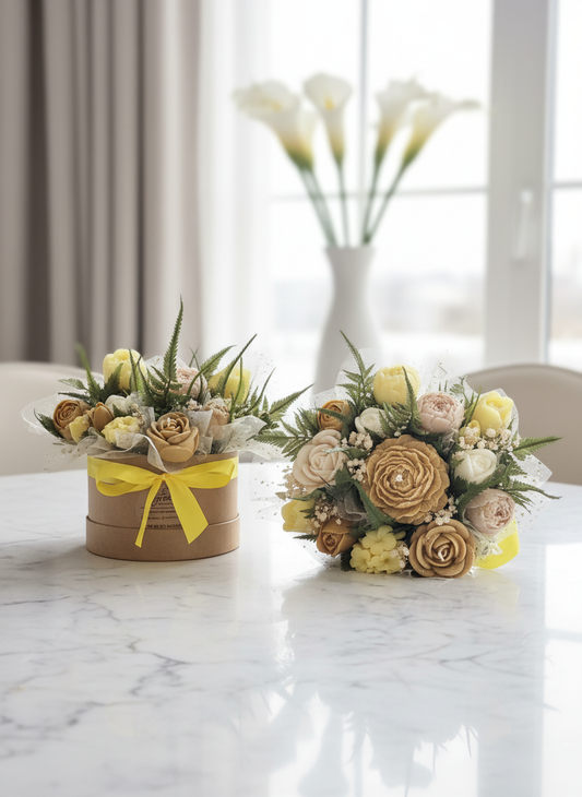 Ανθοδέσμη Κεριών “Sunny Bloom”