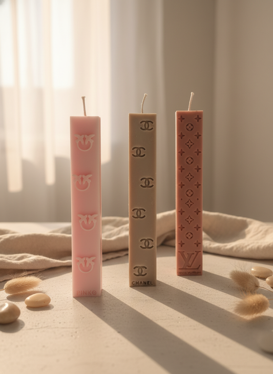Λαμπάδα Αρωματική Minimal Luxury με Σχέδια Inspired by Fashion Brands